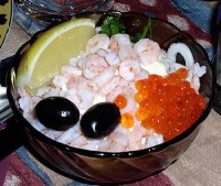 Салат из морепродуктов «Море в ладонях»
