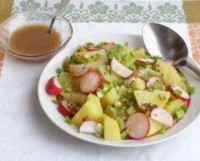 Картофельный салат с редисом