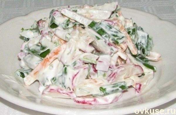 10 салатов с редисом
