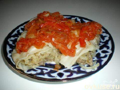 Узбекское блюдо "Ханум"