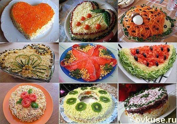 9 вкусных и красивых праздничных салатов