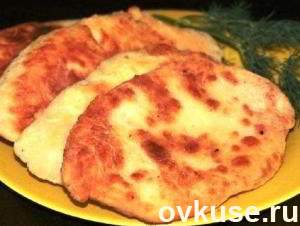 Фото Пирожки-лепешки с картошкой и сыром №1