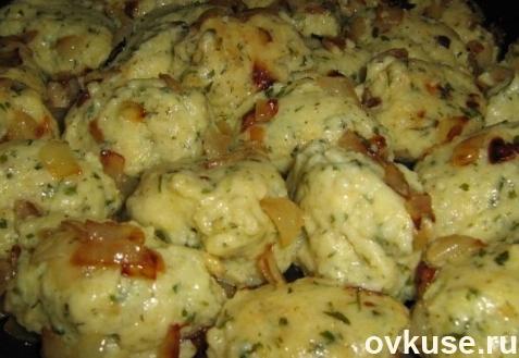 Галушки картофельные(наше традиционной украинская кухня)