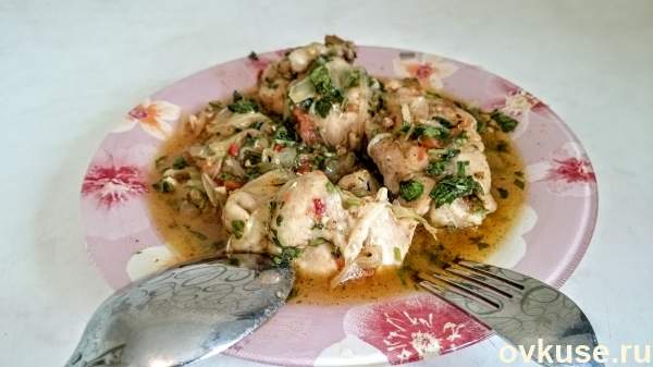 Вкусное Чахохбили Секрет рецепта второго блюда из мяса курицы