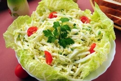 Рецепт салата с белой фасолью и огурцом