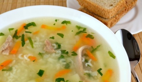 Домашний суп с уткой