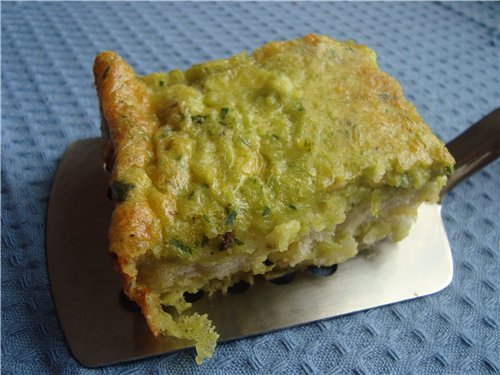 Фото Страта с тремя сырами и зеленым луком №1