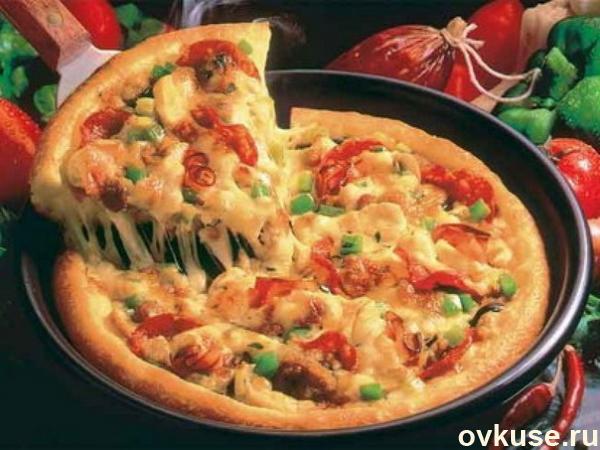 Рецепт БЫСТРОГО приготовления пиццы на сковороде!)