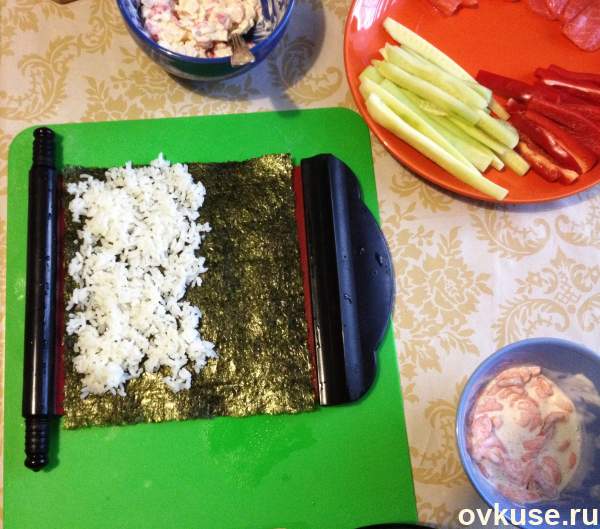Фото Домашние нигири суши и роллы №12