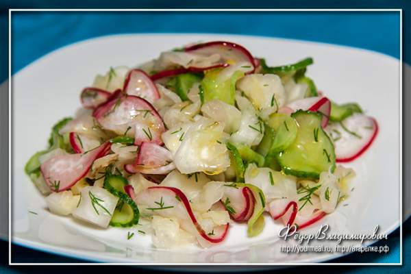 Фото Быстрый маринованный салат из свежей капусты №7