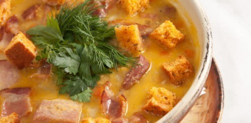 Фото Гороховые супы с копченостями: 4 лучших рецепта №1
