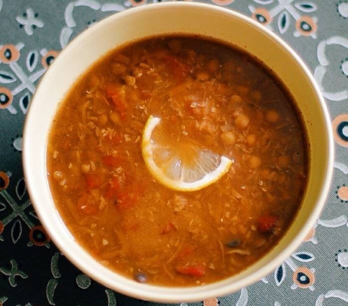 Фото Чечевично-томатный пикантный суп №2