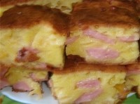 Фото Пирог с сосисками и сыром на пикник №1