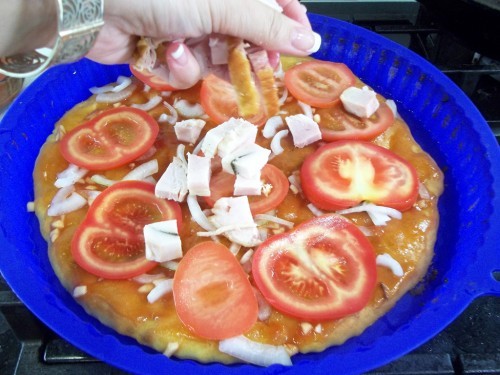 Фото Домашняя пицца, рецепт приготовления с фото №7