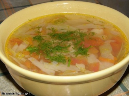 Фото Постные супы из капусты: 7 рецептов №3