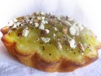 Манники с яблоком и киви