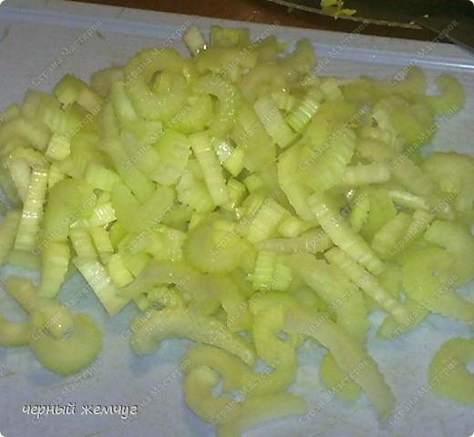 Фото Мясной салат с овощами и фруктами №2